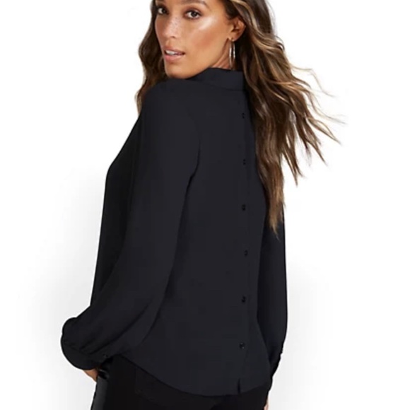 NWT Button Back Blouse - Picture 1 of 3